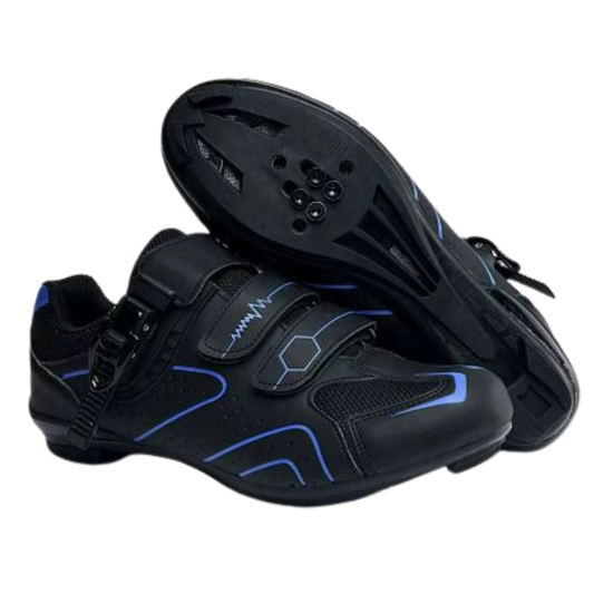 Unisex cycling shoes with buckle and laces