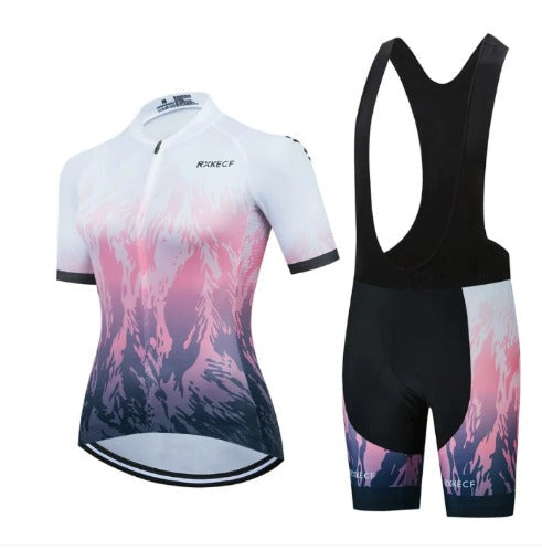 BORA set with breathable cycling jersey and bib shorts