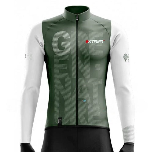XTRIAT Men's Winter Cycling Shirt | Fleece-lined, warm and cold-resistant