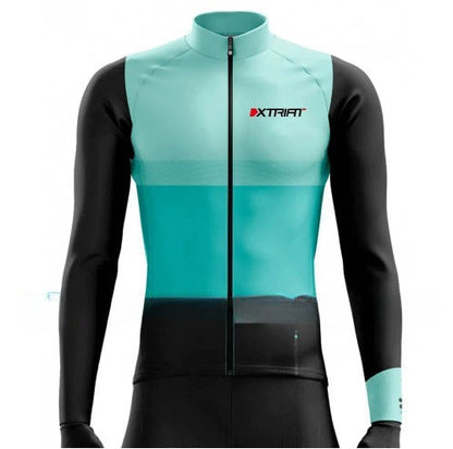XTRIAT Men's Winter Cycling Shirt | Fleece-lined, warm and cold-resistant