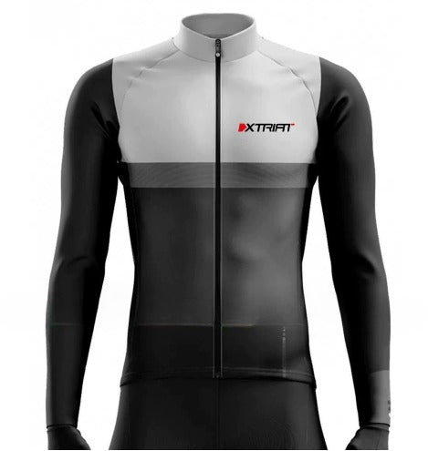 XTRIAT Men's Winter Cycling Shirt | Fleece-lined, warm and cold-resistant