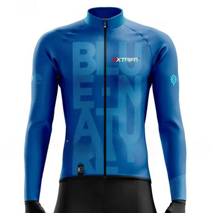 XTRIAT Men's Winter Cycling Shirt | Fleece-lined, warm and cold-resistant