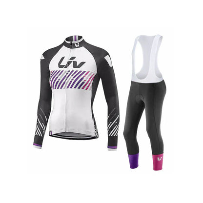 LIV V2 | PRO winter cycling clothing set for women with bib shorts