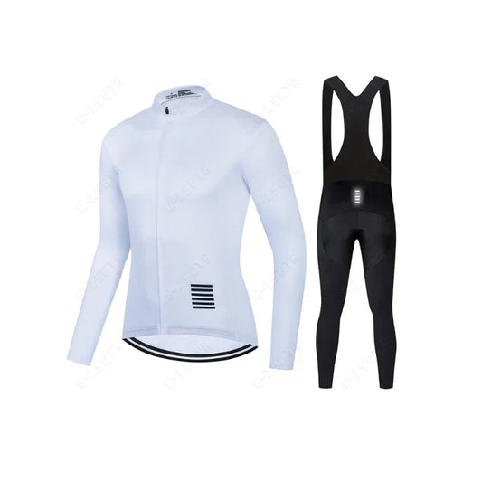 Professional cycling clothing with long sleeves