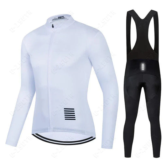 Long-sleeve cycling clothing set