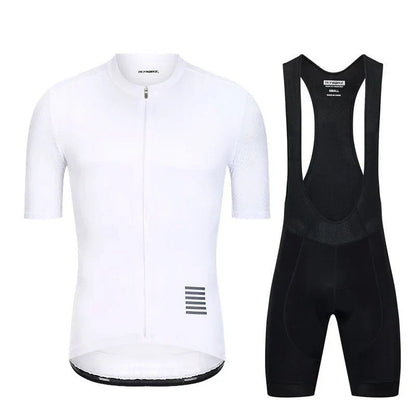 cycling clothing set with short sleeves
