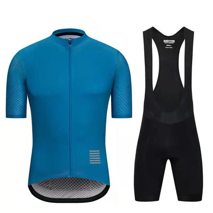 cycling clothing set with short sleeves