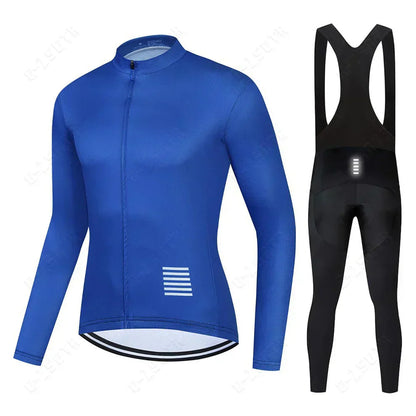 Professional cycling clothing with long sleeves