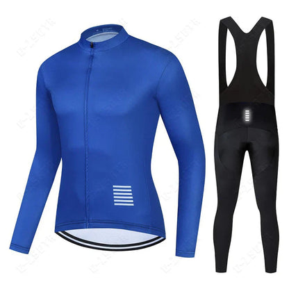 Long-sleeve cycling clothing set