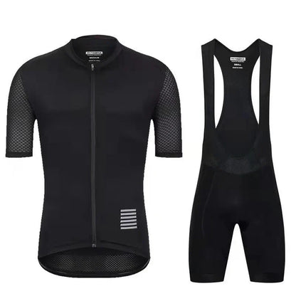 cycling clothing set with short sleeves