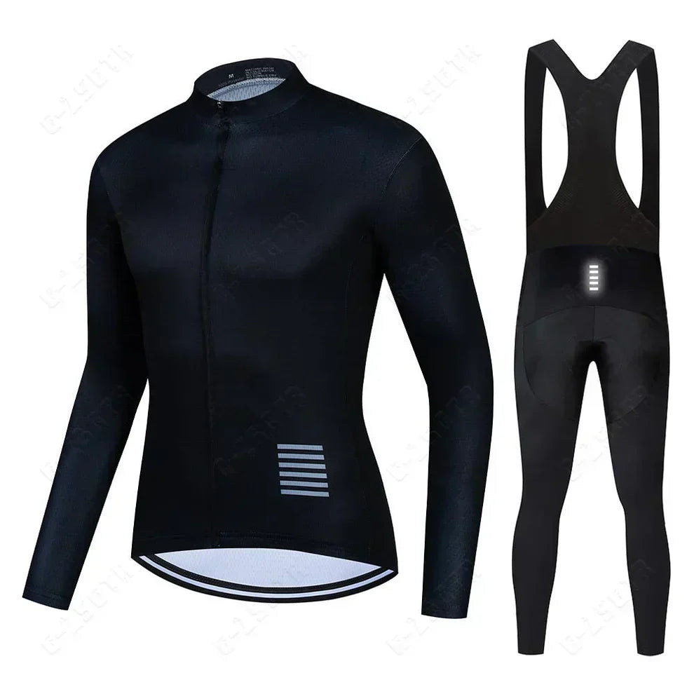 Professional cycling clothing with long sleeves