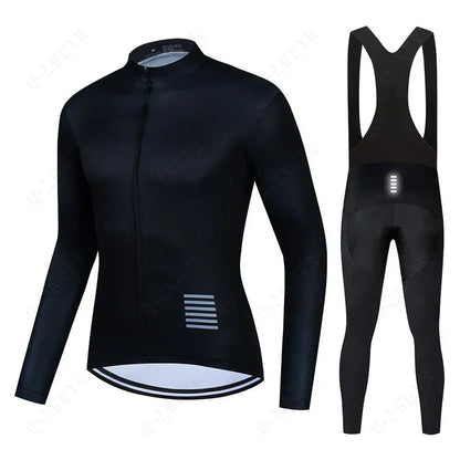 Professional cycling clothing with long sleeves