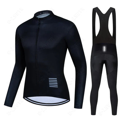 Long-sleeve cycling clothing set