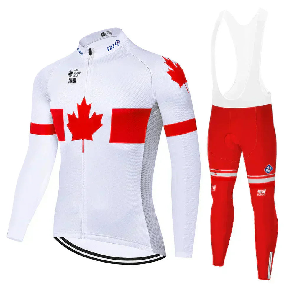 FDJ | Professional cycling kit with long sleeves