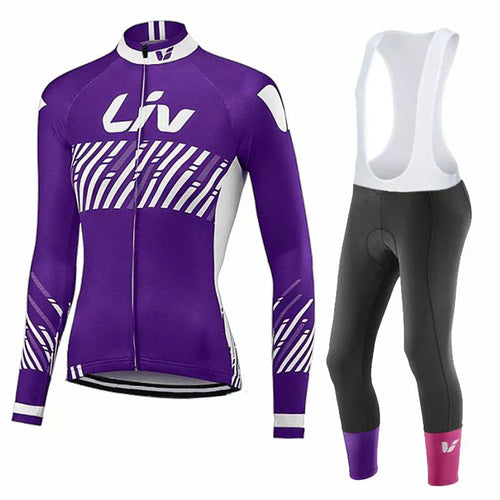 LIV V2 | PRO winter cycling clothing set for women with bib shorts