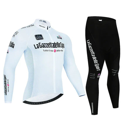 Giro d’Italia | Professional cycling jersey with long sleeves – fleece-lined version